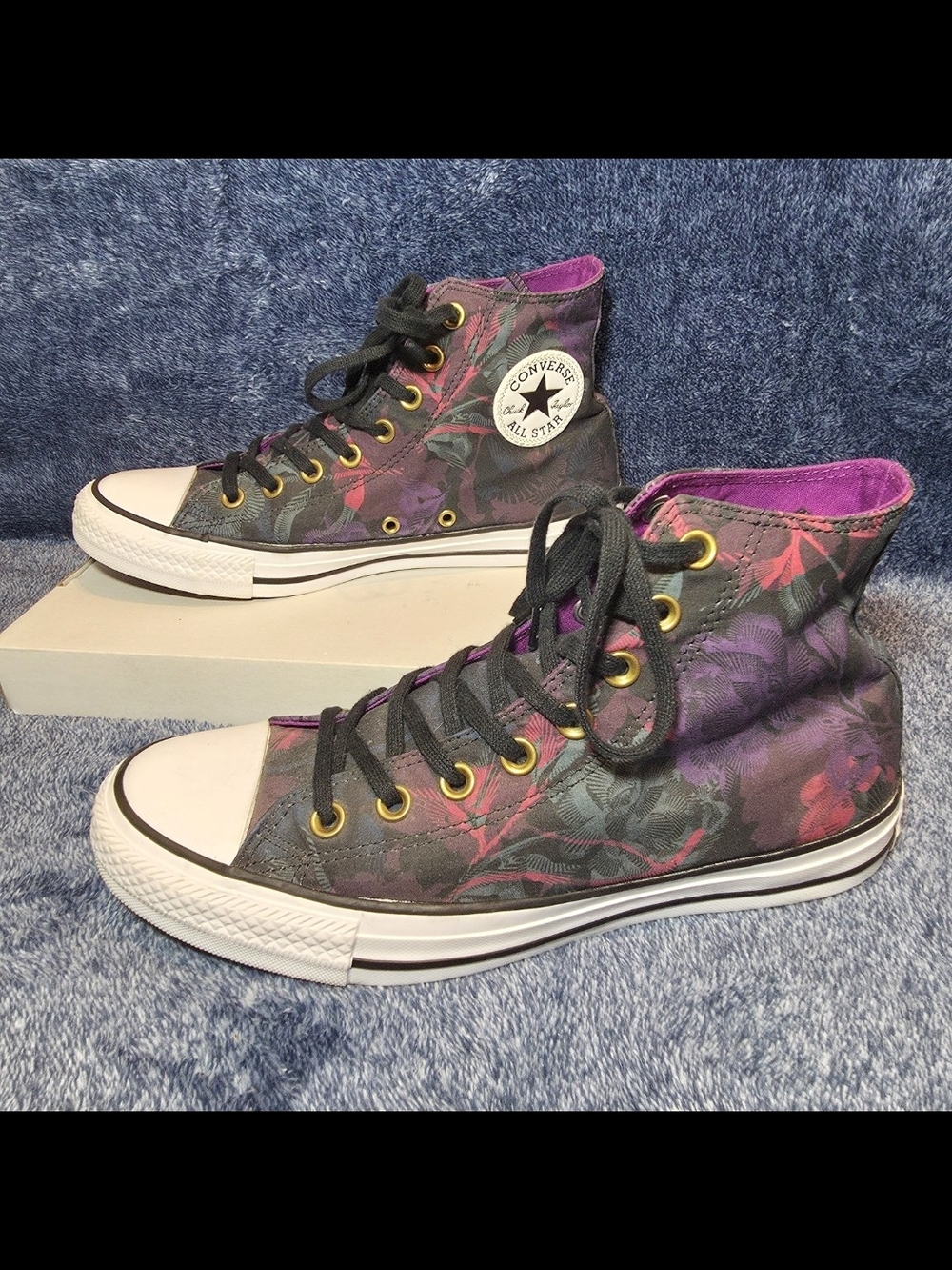Converse Chuck Taylor All Star Dark Floral High Top Sneakers